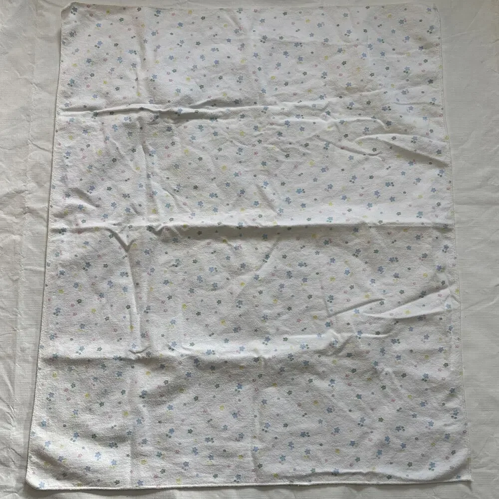 vintage carters hospital receiving Blankets Stars Blue Checkered READ STAINS - Picture 11 of 12